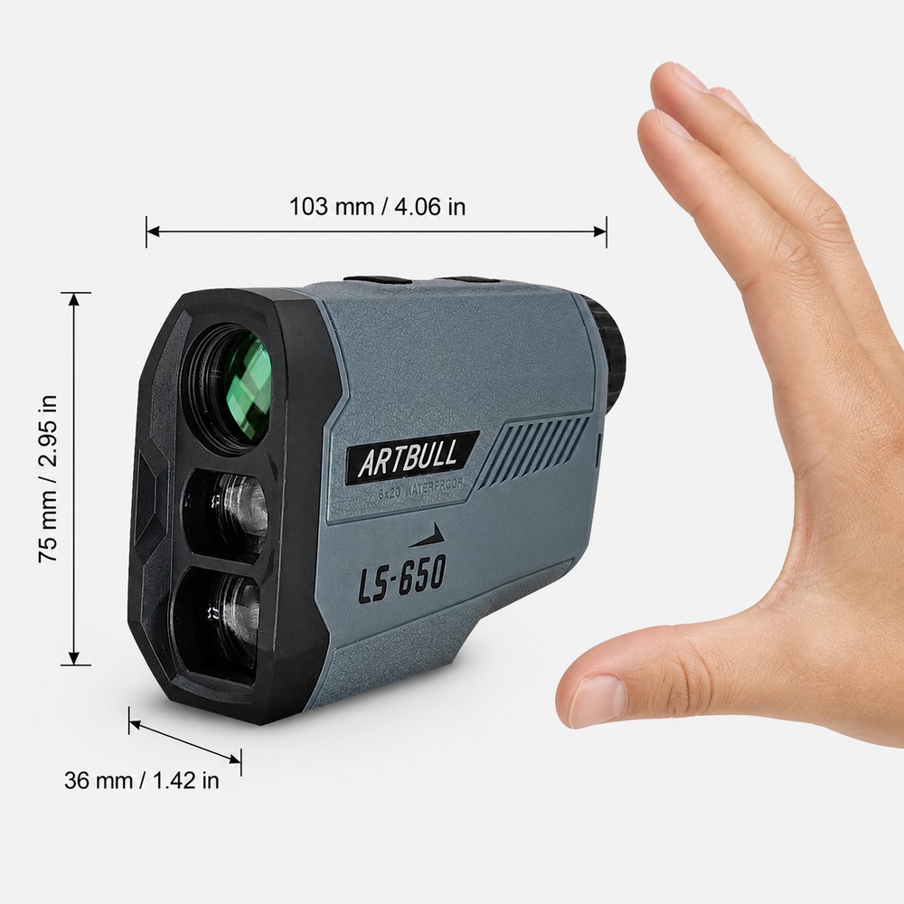 Pengukur Jarak Golf 650m 6X20  - Rangefinder Laser Golf ulasan dan harga