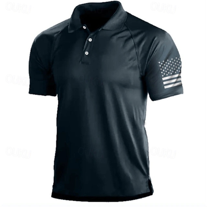 Kaus Polo Pola Bendera AS Gamb - Golf Equipment Rental ulasan dan harga